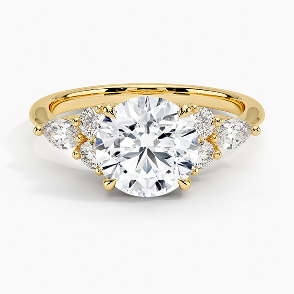 Nazia Round Lab Grown Diamond Engagement Ring