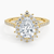 Sun Pear Lab Grown Diamond Engagement Ring