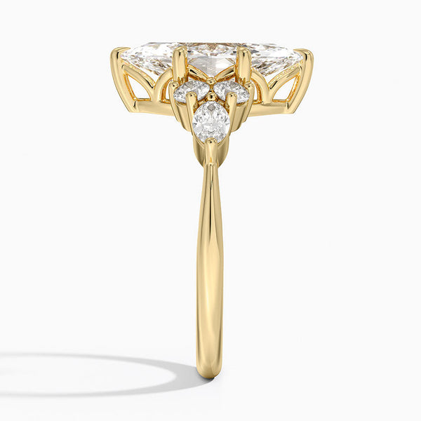 Nazia Marquise Lab Diamond Engagement Ring
