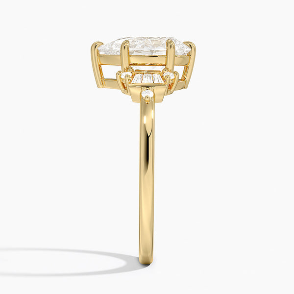 Sunshine Pear Lab Grown Diamond Engagement Ring