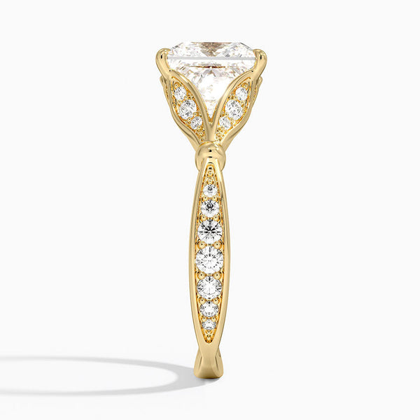 Petunia Princess Lab Diamond Engagement Ring