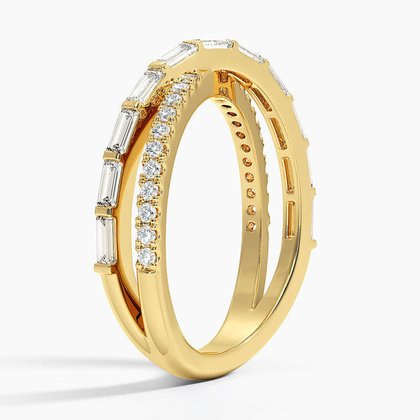 CrissCross Diamond Eternity Ring
