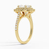 Double Halo Cushion Lab Grown Diamond Engagement Ring