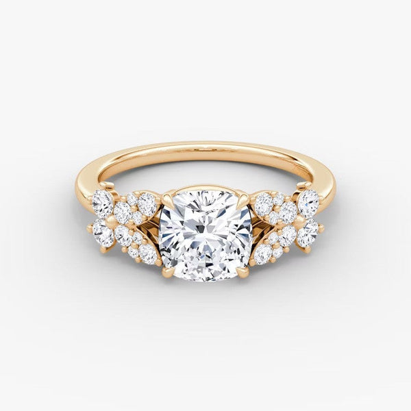 Marigold Cushion Lab Diamond Ring