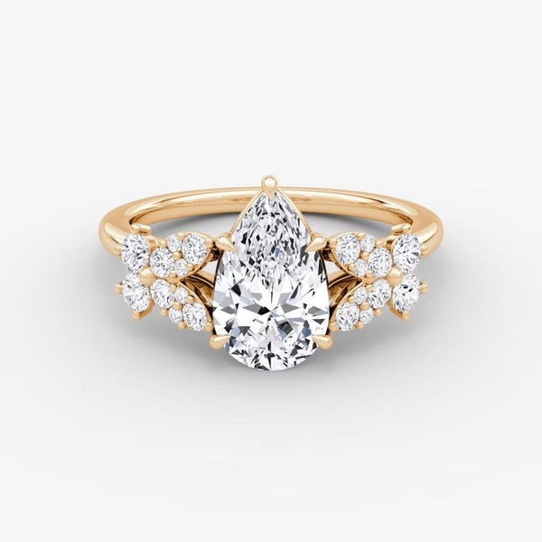 Marigold Pear Lab Diamond Ring
