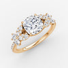 Marigold Cushion Pavé Lab Diamond Ring