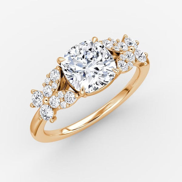 Marigold Cushion Lab Diamond Ring