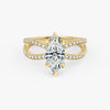 Butterfly Marquise Pavéful Lab Diamond Engagement Ring
