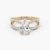 Butterfly Pear Pavéful Lab Diamond Engagement Ring