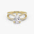 Butterfly Pear Pavéful Lab Diamond Engagement Ring