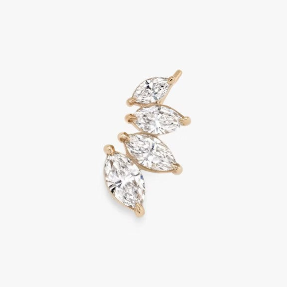 Violin Marquise Lab Grown Diamond Earring