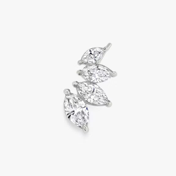 Violin Marquise Lab Grown Diamond Earring