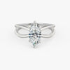 Butterfly Marquise Lab Diamond Engagement Ring
