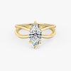 Butterfly Marquise Lab Diamond Engagement Ring