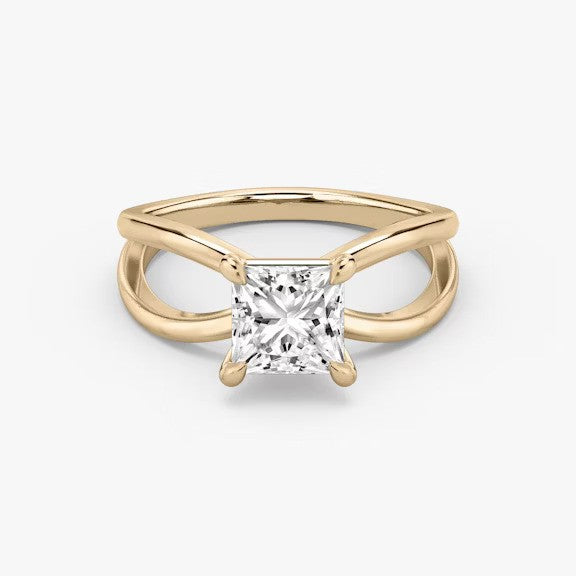 Butterfly Princess Lab Diamond Engagement Ring