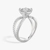 Butterfly Asscher Pavéful Lab Diamond Engagement Ring