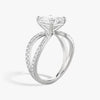 Butterfly Radiant Pavéful Lab Diamond Engagement Ring