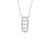 Clip Bar Round Lab Grown Diamond Pendant