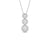 Triple Round Halo Lab Grown Diamond Pendant