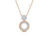 Round Cluster Beads Lab Diamond Pendant