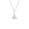 Three Stone Round Lab Grown Diamond Pendant