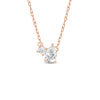 Toi et Moi Round & Pear Lab Grown Diamond Pendant