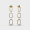Love for Chains Diamond Drop Earrings