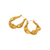 SPIRAL HOOPS - 18K GOLD PLATED
