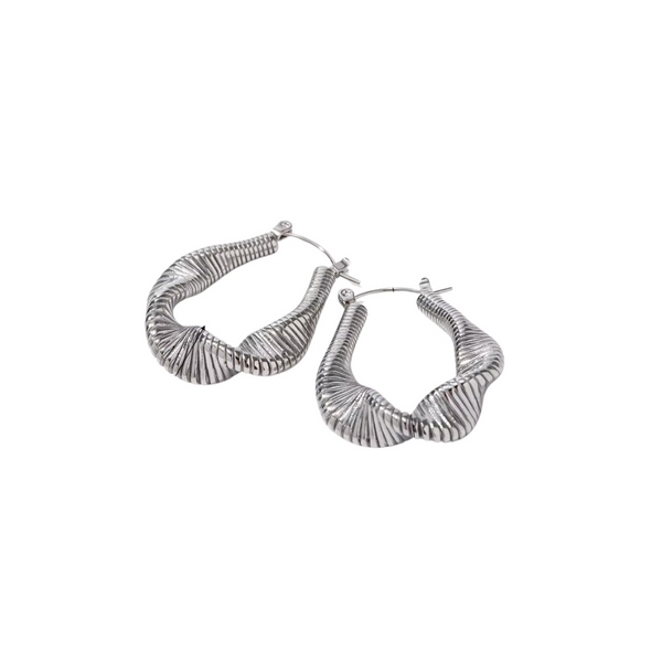 SPIRAL HOOPS - 18K GOLD PLATED