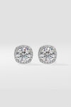 2 ct Cushion Halo Studs