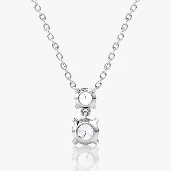 Double Round Lab Grown Diamond Pendant