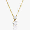 Double Round Lab Grown Diamond Pendant
