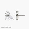 Asscher Marquise Mix Shape Lab Diamond Earring