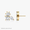 Asscher Marquise Mix Shape Lab Diamond Earring