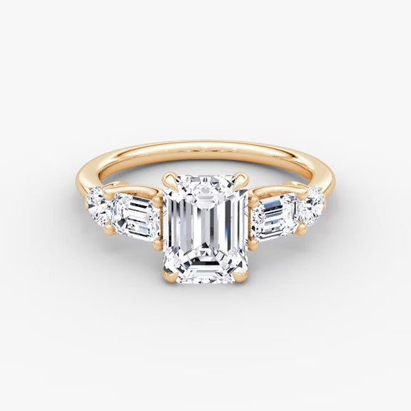 Anomaly Emerald Lab Grown Diamond Engagement Ring