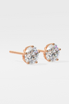 4 ct Solitaire Studs