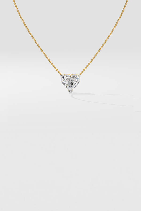 1 ct Heart Necklace