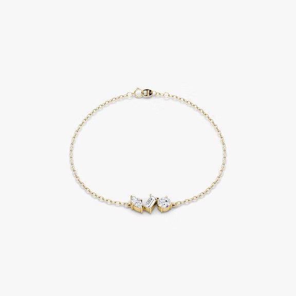 Trio Mix Shape Lab Diamond Bracelet