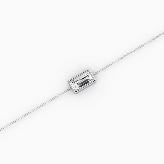 Baguette Lab Diamond Bracelet