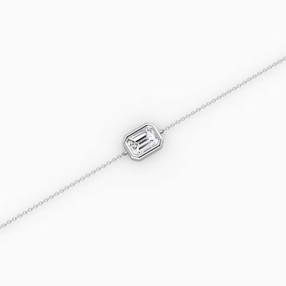 Emerald Lab Diamond Bracelet