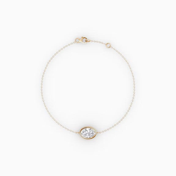 Oval Lab Diamond Bracelet