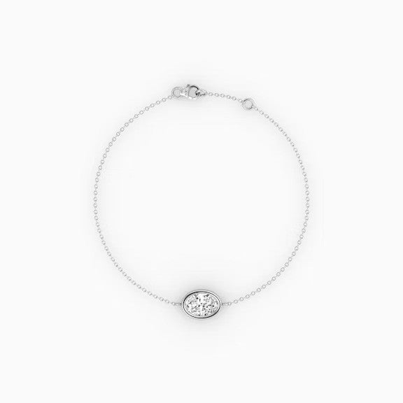 Oval Lab Diamond Bracelet