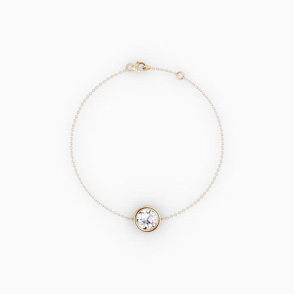 Round Lab Diamond Bracelet