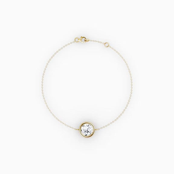 Round Lab Diamond Bracelet