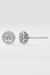 1 ct Solitaire Halo Studs