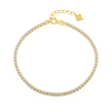 TENNIS BRACELET - 18K GOLD-PLATED
