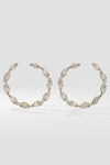 Marquise Diamond Front Hoops