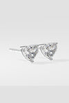 1.5 ct Classic Heart Studs