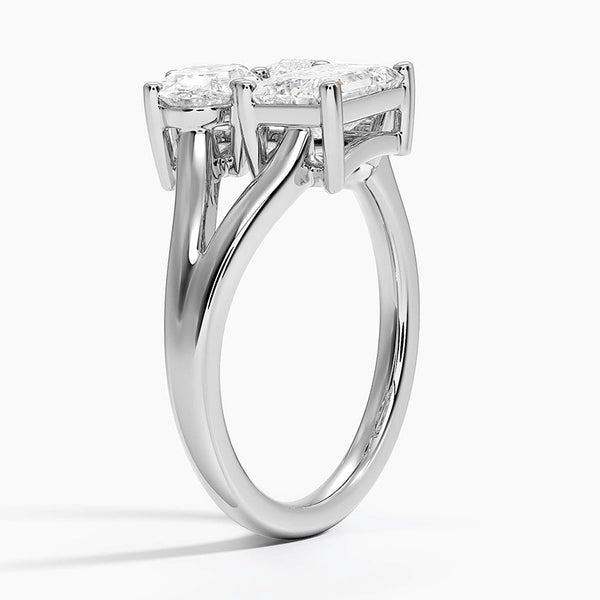 Threesome Oval, Pear & Emerald Lab Grown Diamond Cocktail Ring