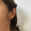 2 PIERCING ILLUSION EARRINGS - 18K GOLD-PLATED